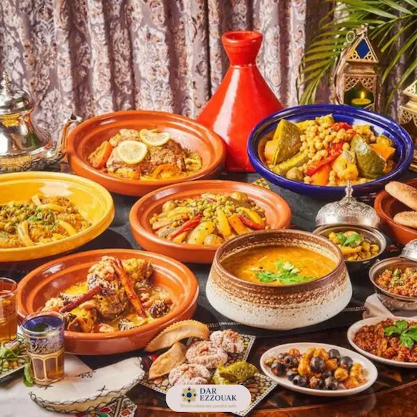 Moroccan Dining at Dar Ezzouak in Marrakech – traditional Moroccan cuisine