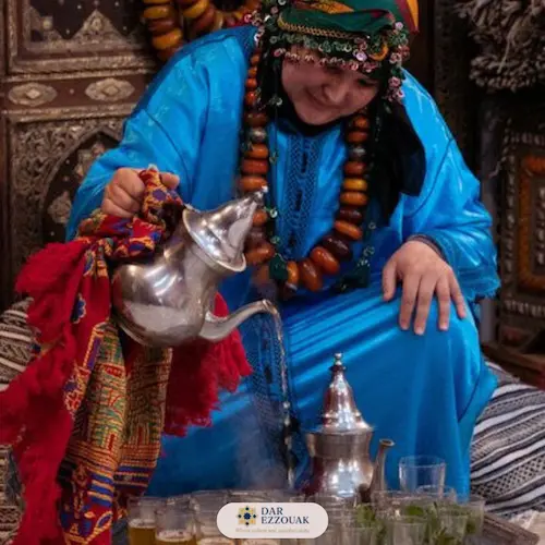 Riverside restaurant in Ourika Valley during a day trip from Marrakech