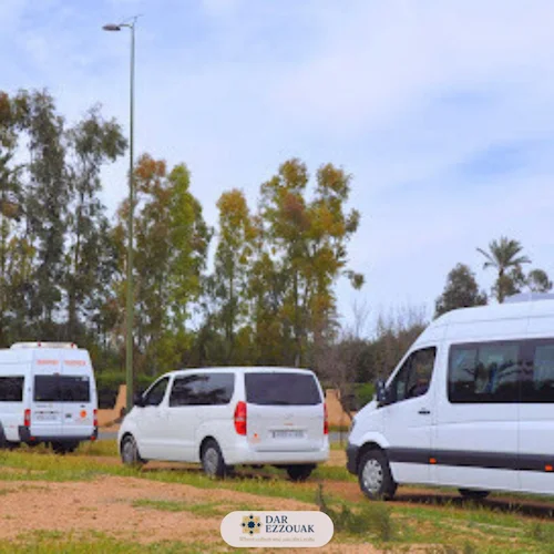 Scenic drive during Airport Transfers Marrakech from the airport to Dar Ezzouak